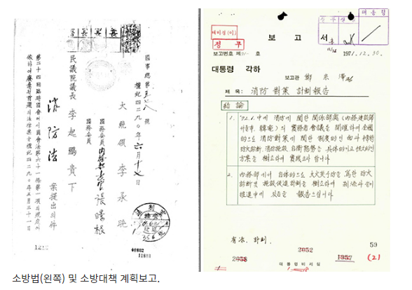 소방제도 변천사 한눈에…‘소방의 날’ 맞아 대통령기록물 공개_행정안전부