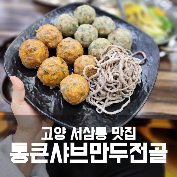 [고양/서삼릉맛집] 통큰샤브만두전골 굴림만두 존맛