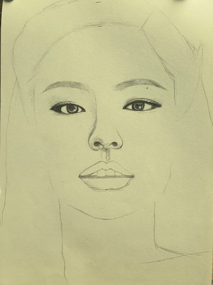 블랙핑크 제니 인물화 그림 (1)