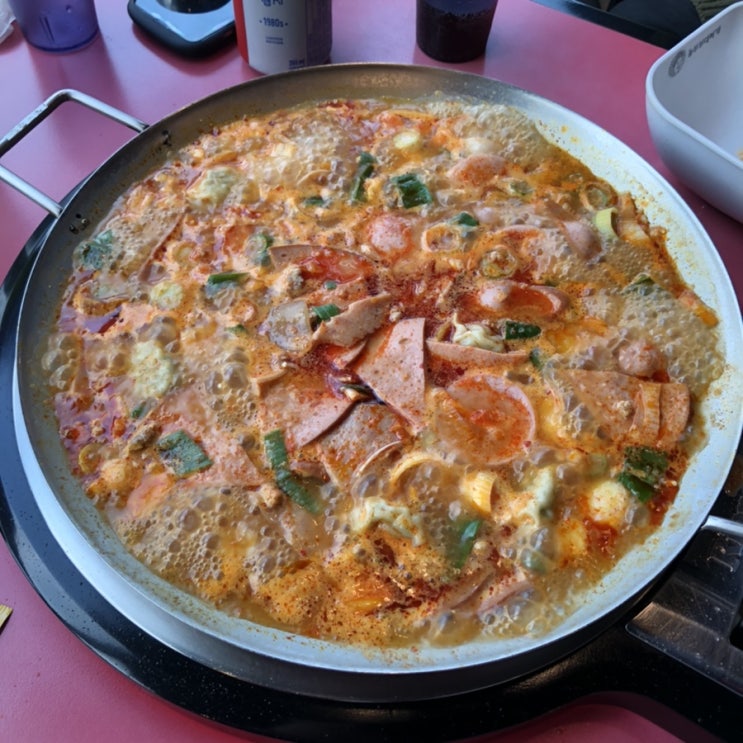  남동공단 맛집 놀부부대찌개 인천호구포점 추억의 맛 좋네요