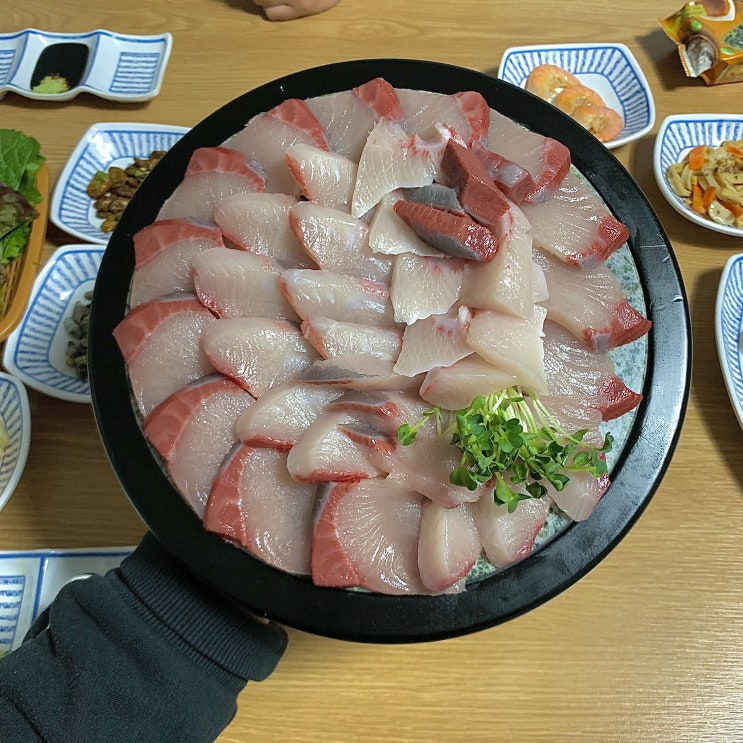  거제 문동 대방어 맛집 문동막썰어횟집, 대방어가 이런 맛이었네요