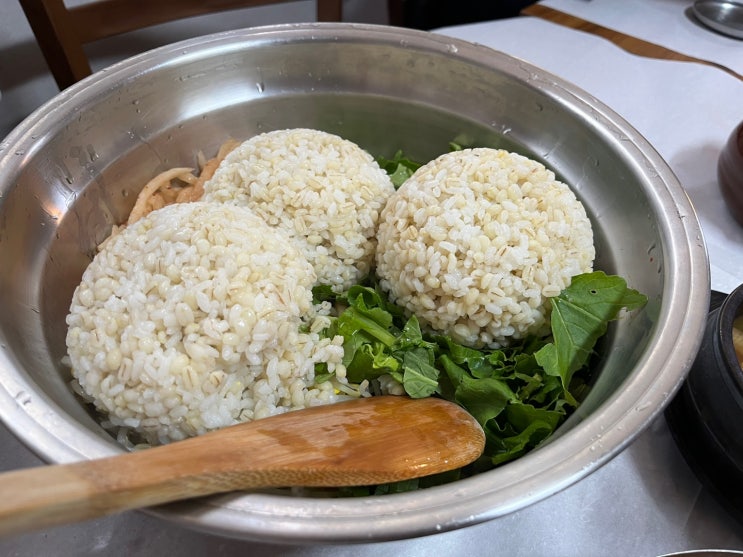  [대전 유성구 맛집] 솔밭묵집에서 보리밥과 채묵 먹었어요.