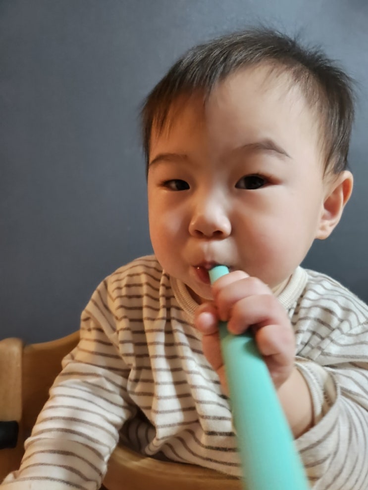  아기칫솔 추천, 실리콘 칫솔로 10개월 미소의 양치를 안전하게!