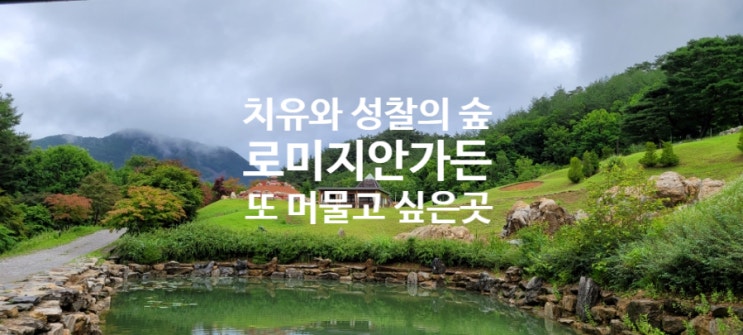  [강원도] 비 오는 날 가볼 만한 곳 정선. 로미지안가든