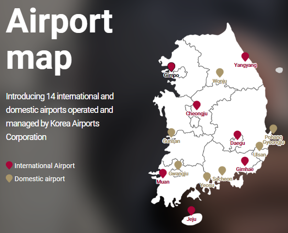  Airports in Korea
