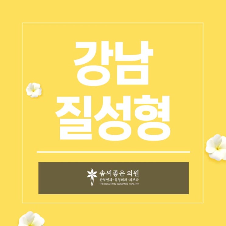  솜씨좋은의원(산부인과·피부과·성형외과) - 질박사 윤호주 대표 원장님 강남 질성형
