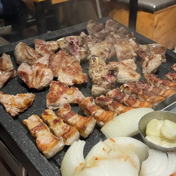  [송도] “하남돼지집” 메뉴, 모둠한판, 물냉면 후기 / 직접 구워주는 송도 센트럴파크역 맛집