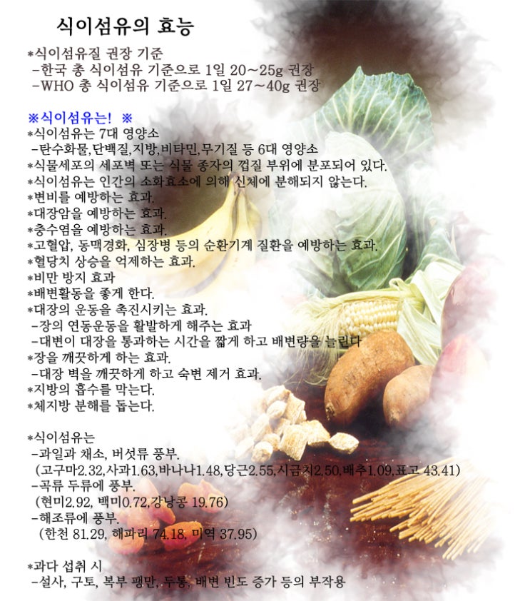 대장암을 예방하는 식습관