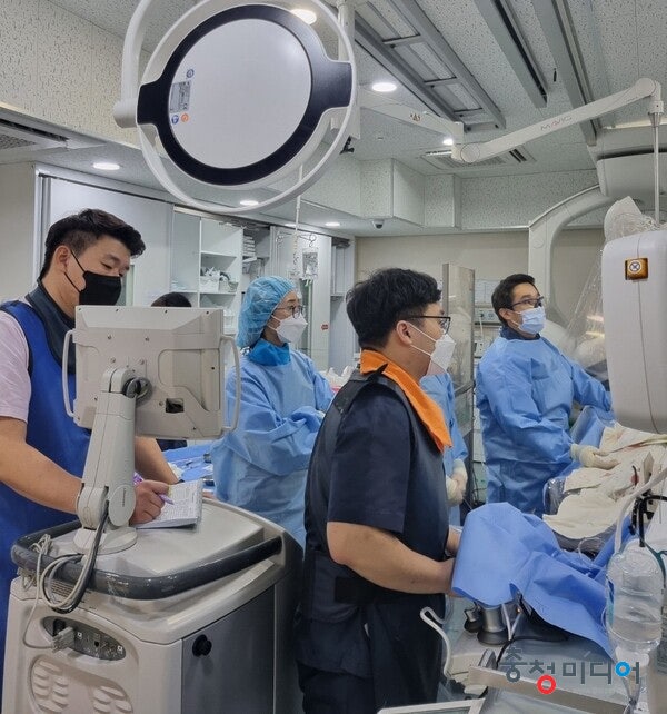 충대병원 심장내과 김민 교수, 냉각풍선절제술 시술 성공