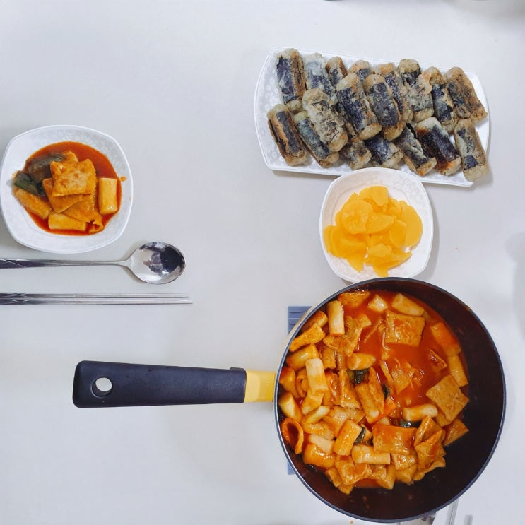 미미네 오리지널 매콤 떡볶이 동원 야채 김말이 분식집 조합