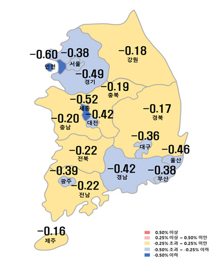 서울 아파트값 사상 최대 낙폭...헬리오시티 7억 '뚝'