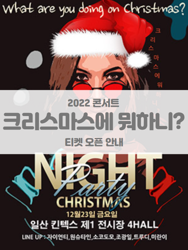 2022 크리스마스에 뭐하니? 크리스마스 콘서트 티켓팅 일정 및 기본정보 라인업 공개 2022 크리스마스에 뭐하니? 크리스마스 콘서트 티켓팅 일정 및 기본정보 라인업 공개