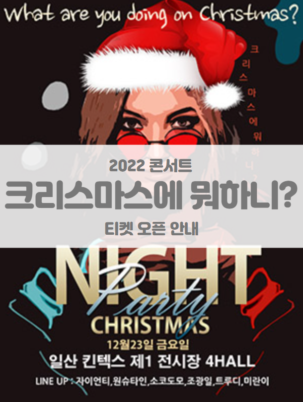 2022 크리스마스에 뭐하니? 크리스마스 콘서트 티켓팅 일정 및 기본정보 라인업 공개