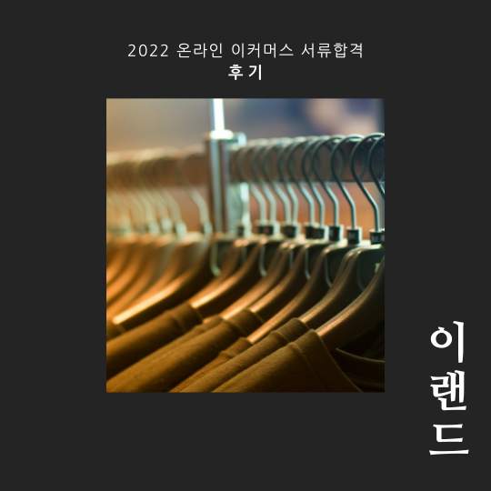 [이랜드월드 패션 서류 합격] 이커머스 온라인MD 직무 - 2022년 하반기
