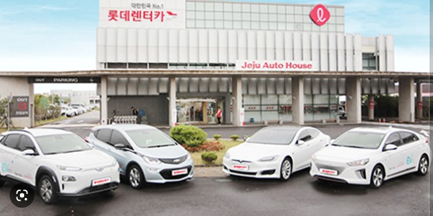  The use of a rental car on a trip to Korea