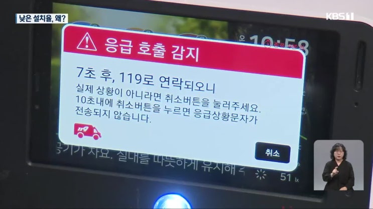 낮잠 자는 ‘응급 ICT 호출기’…낮은 설치율, 왜? / KBS 낮잠 자는 ‘응급 ICT 호출기’…낮은 설치율, 왜? / KBS