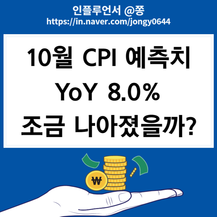 미국 11월 소비자물가지수 CPI 발표시간 (근원 CPI 10월 실적)