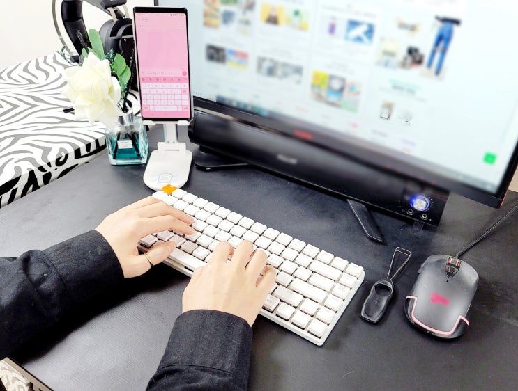  텐키리스 안드로이드 블루투스 휴대용 키보드 추천 키크론 K3 레트로 적축 굿