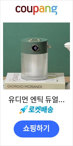 유디먼 엔틱 듀얼 무선 미니가습기 UD-100 650ml, 그린 가격만 좋을까? 품질은?