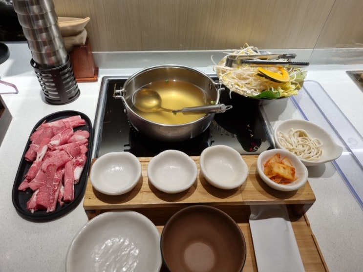  다산현대아울렛 맛집 계백집 샤브샤브 먹고 왔어요 ㅎㅎ