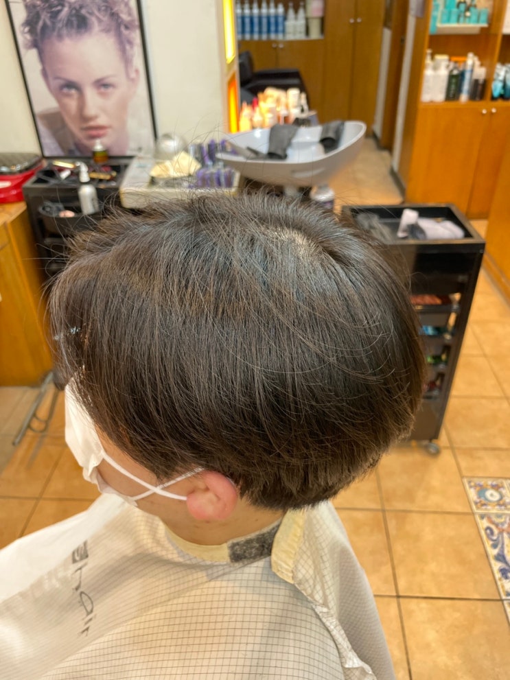  부산사상 르네시떼미용실로남자 애즈펌 가르마펌 탈모펌 하러 멀리서들 많이들오시네요