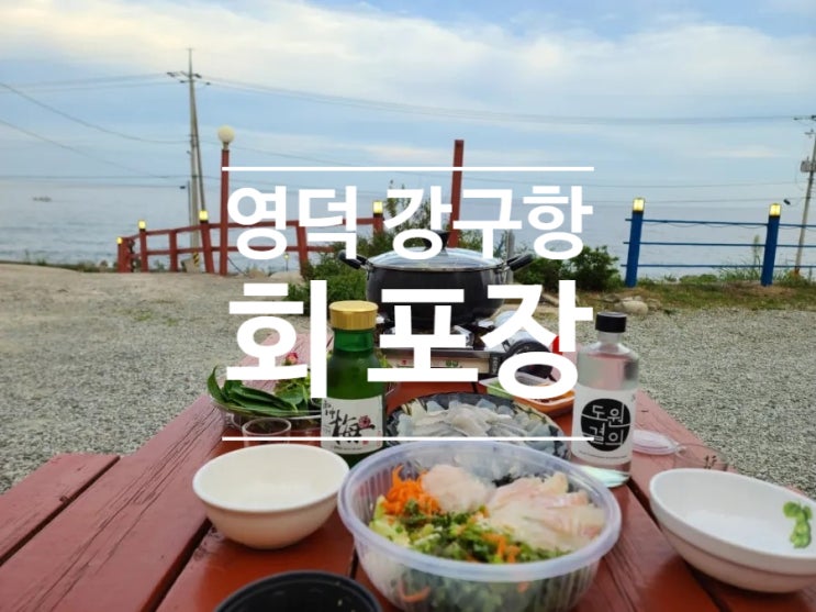  영덕 회 포장은 내손에쏙물회, 바다정원!! 알찬 모듬회 구성은 가성비 좋다.