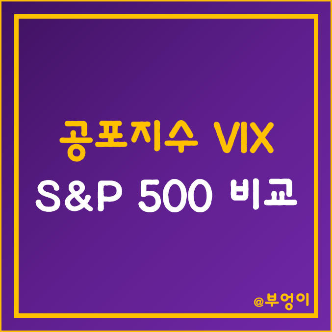 변동성 지수 및 S&P 500 흐름 (VIX지수 & 공포지수) 변동성 지수 및 S&P 500 흐름 (VIX지수 & 공포지수)