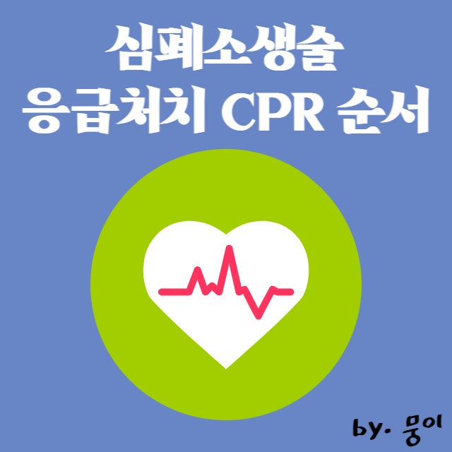 심폐소생술 응급처치 CPR 순서 : 흉부압박, 심정지 원인