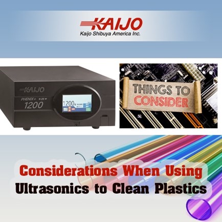 초음파를 사용하여 플라스틱을 세정할 때의 고려 사항_카이죠(kaijo)
