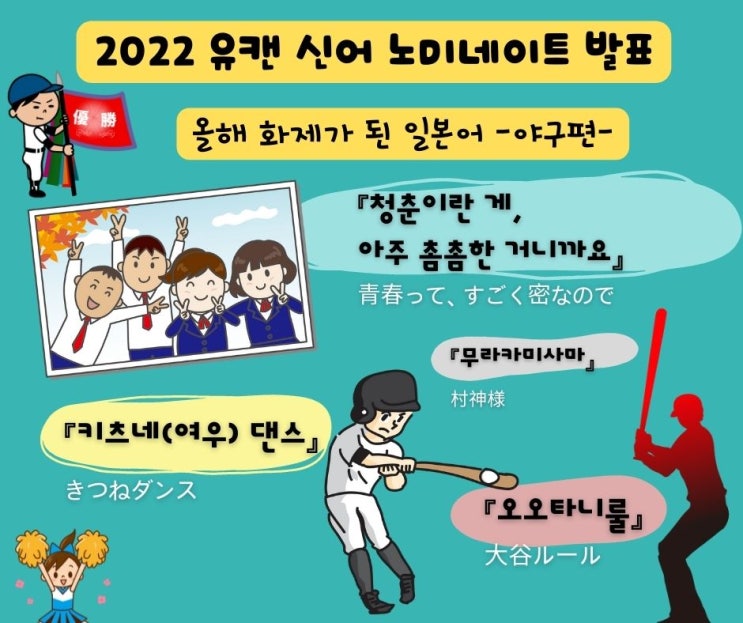  [일본 2022년 신어・유행어 대상] 노미네이트 단어 30으로 일본 문화, 사회, 일본어 공부