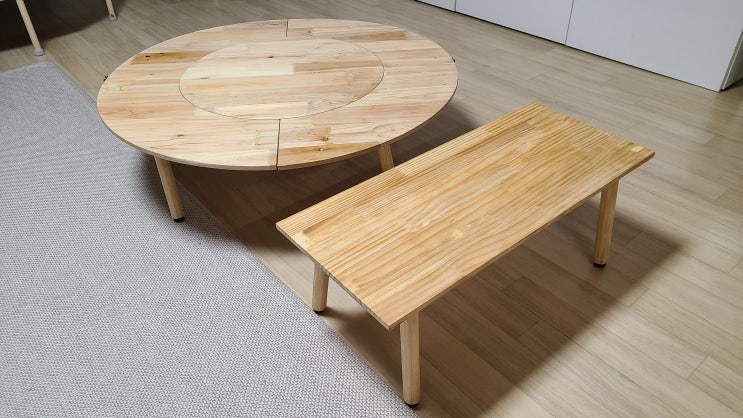  [캠핑용품 자작] 캠핑 난로 테이블과 우드 사이드 테이블 목공 DIY
