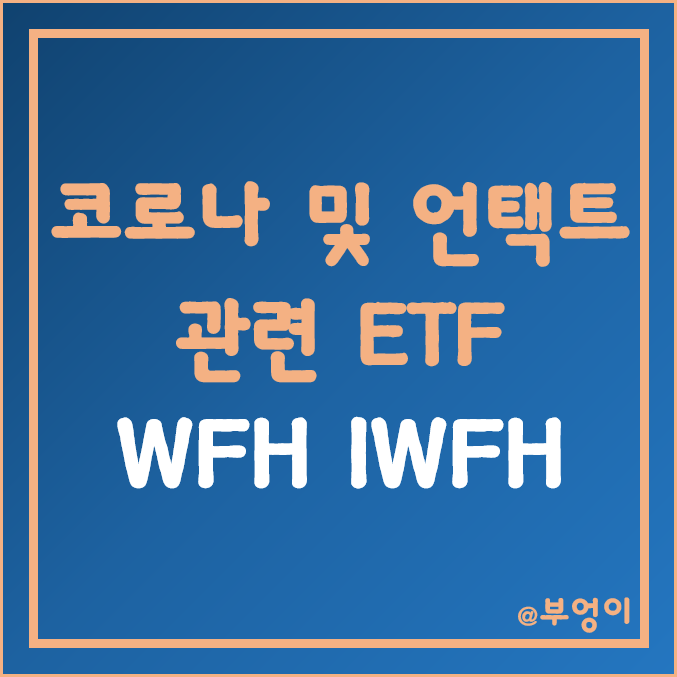미국 재택근무 ETF - WFH, IWFH 주가 (위드 코로나, 언택트 주식, 비대면 관련주, 수혜주 및 테마주) 미국 재택근무 ETF - WFH, IWFH 주가 (위드 코로나, 언택트 주식, 비대면 관련주, 수혜주 및 테마주)