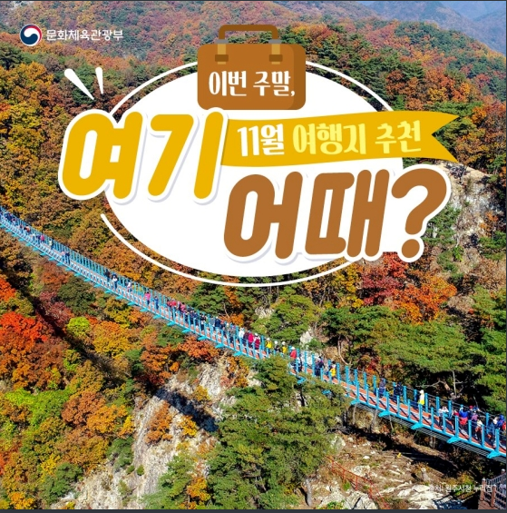 ‘이번 주말 여기 어때?’…11월 여행지 추천 ‘이번 주말 여기 어때?’…11월 여행지 추천