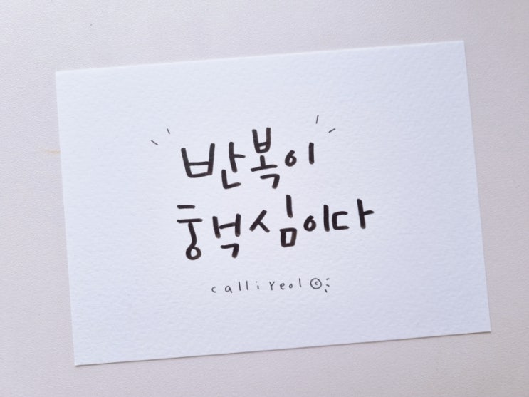  캘리그라피: 책 속 문구 써보기 (필사)