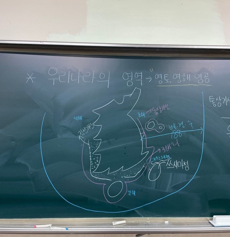 우리나라의 영역(영토, 영해, 영공) 칠판 판서, 배타적 경제 수역(EEZ) 우리나라의 영역(영토, 영해, 영공) 칠판 판서, 배타적 경제 수역(EEZ)