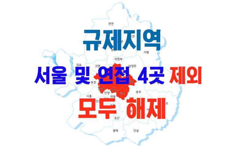  규제지역 서울 및 연접 4곳 외 무두 해제