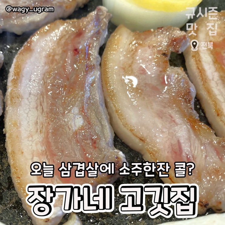 전주 덕진동 고기 삼겹살 맛집 장가네 고깃집 리뷰