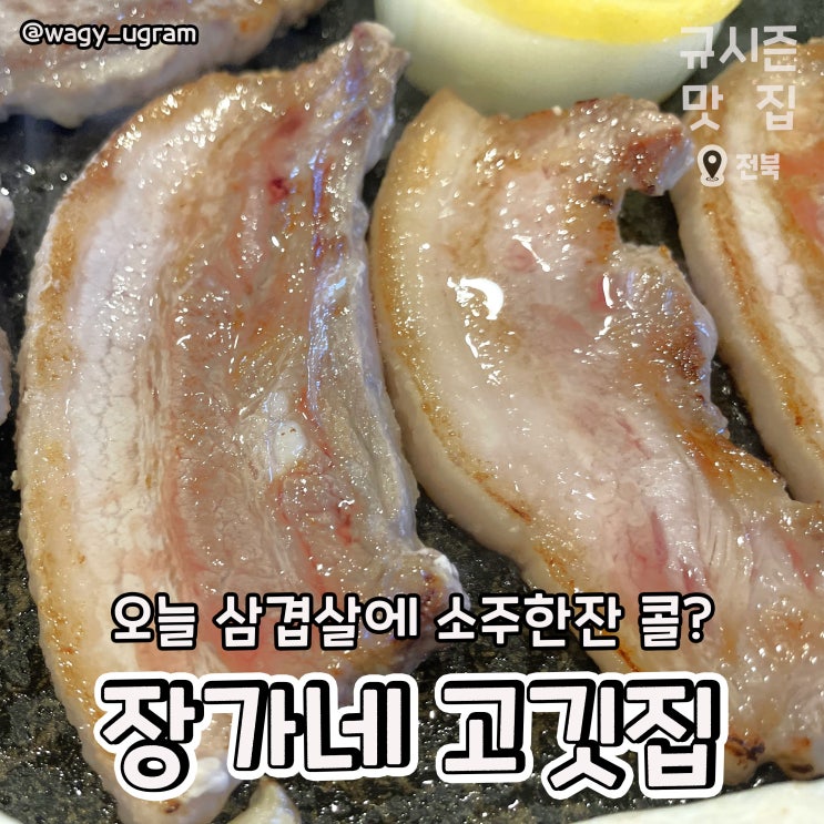  전주 덕진동 고기 삼겹살 맛집 장가네 고깃집 리뷰
