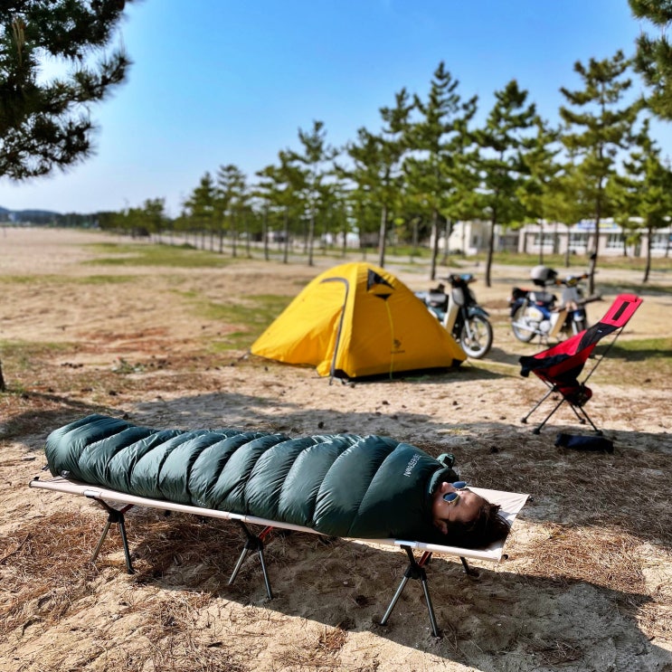  베스파/슈퍼커브타고 떠난 모토캠핑 3일차(삼포해수욕장, 고성 백촌막국수, 춘천 통나무집 닭갈비, earth17, 서울 복귀)