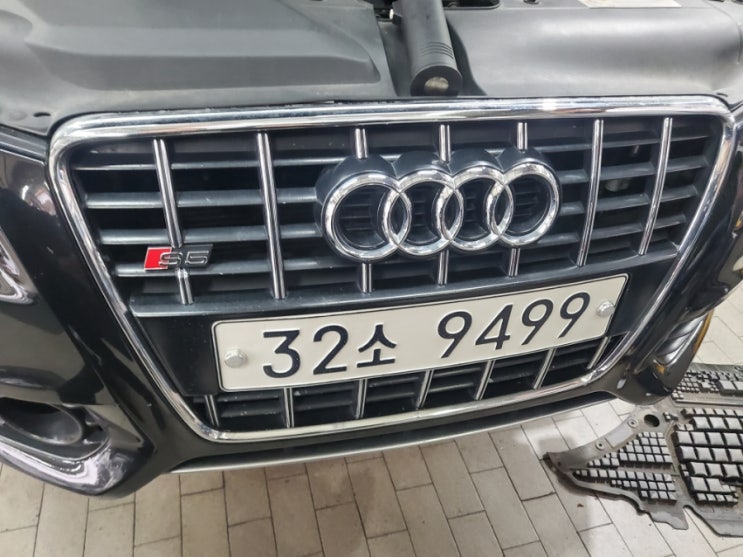  아우디2.0tfsi  경고등 및 누유확인 수원수입차 용인수입차