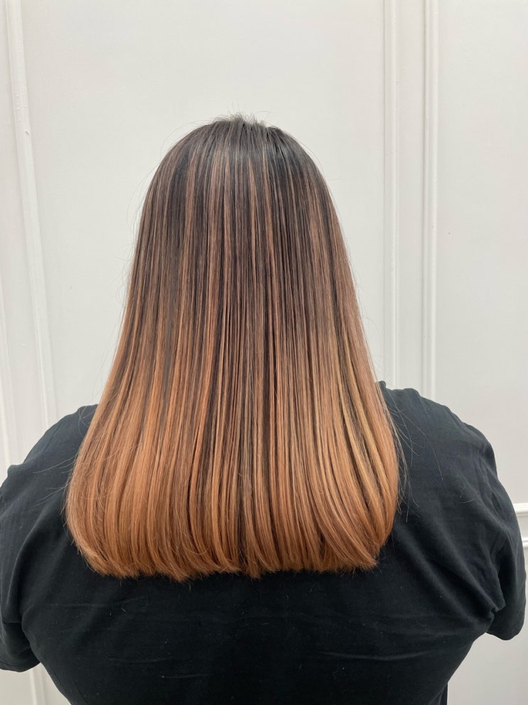  시흥미용실보그헤어배곧점옴브레염색솜브레염색