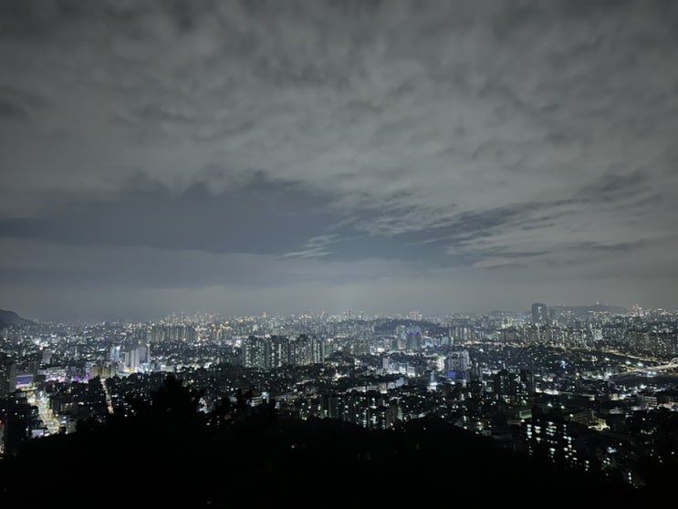  야간 산행 봉화산