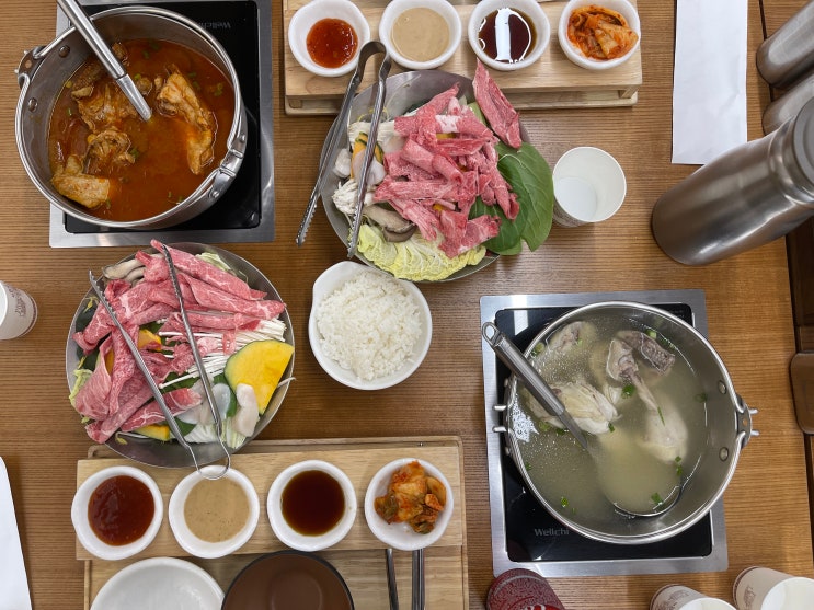닭한마리 닭볶음탕에 샤브샤브까지 함께 즐기는 샤브촌 계백집 코엑스몰