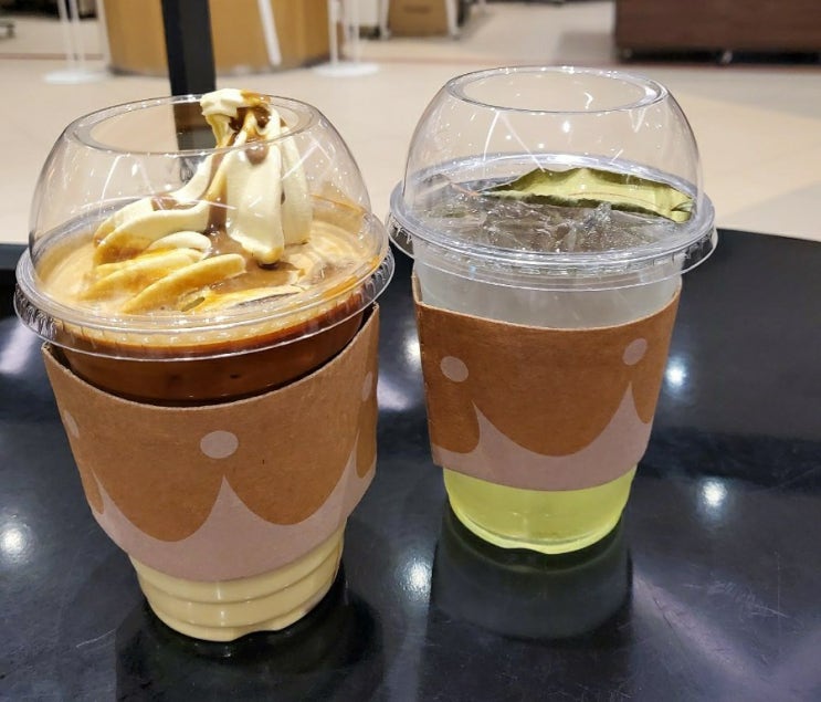  폴바셋 가을 신제품 뒤늦게 < 피스타치오 아이스크림 오트 카페 라떼 + 알로에 레몬 머틀티 > 리뷰