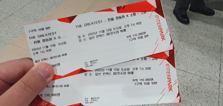 [블챌]11월 1주차 정동하 & 소향 콘서트 갔다옴