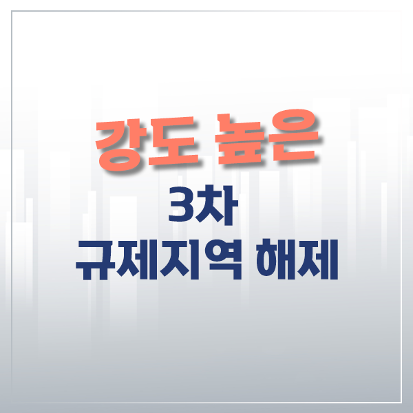  강도 높은 3차 규제지역 해제