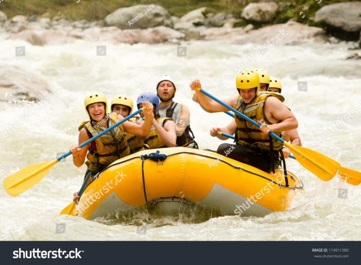  Experience rafting at the river in Korea(Summer season)