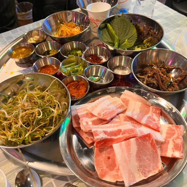  부천 중동 삼겹살 신중동역 고기집 유명한 무궁화 식당
