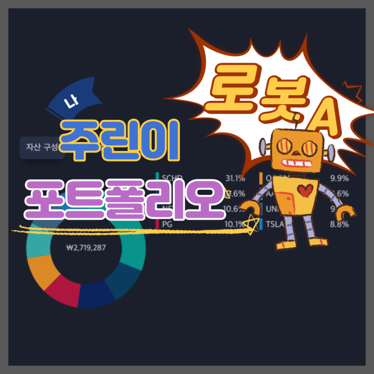  주린이 나의 첫 주식 포트폴리오 공유 (미국 주식 적립식 매수)