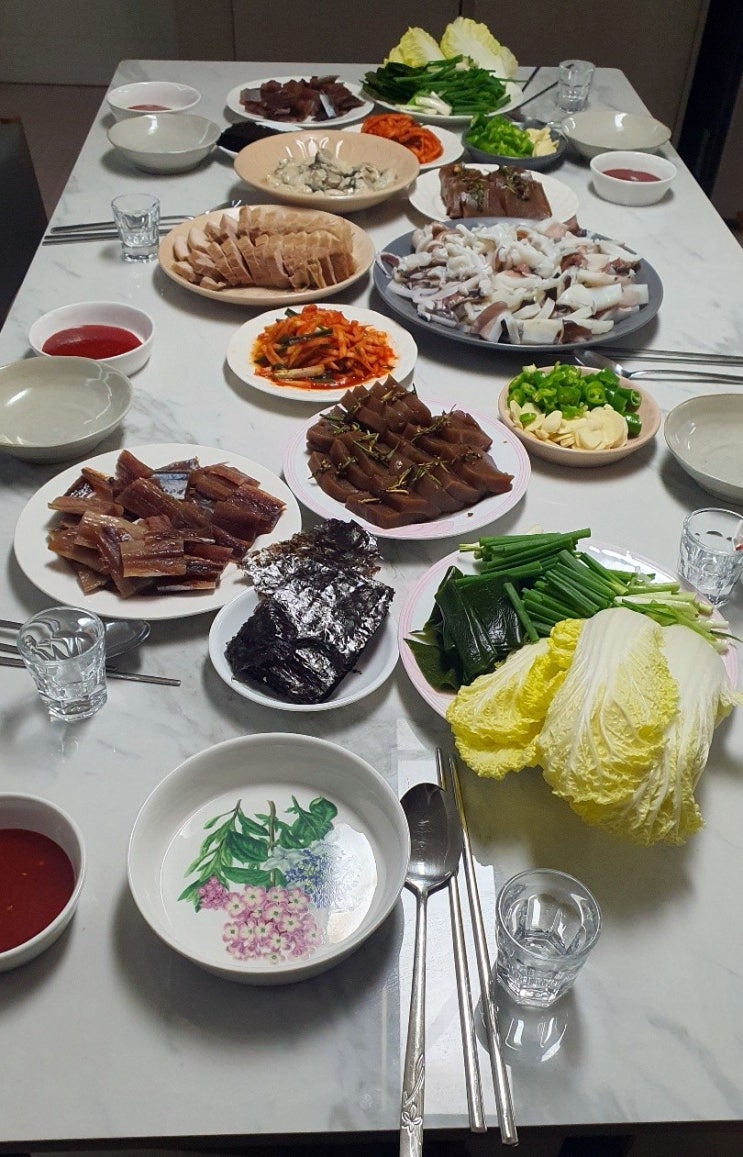  손님맞이 상차림 자랑